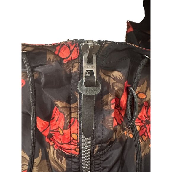 COACH Floral Windbreaker Hoodie Jacket Size Small - Picture 6 of 13